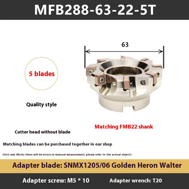 1114-88 Degree MFB288 Fast Feed Double Sided Milling Cutter Block Heavy Duty Face Milling Cutter Block MFSN Flying Cutter Block SNMU1206 Shandong Denso Pricision Tools Co.,Ltd.